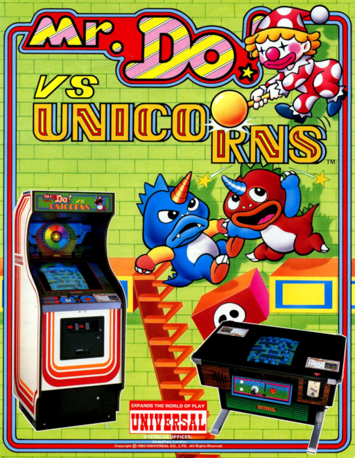 Mr. Do vs. Unicorns Game Cover